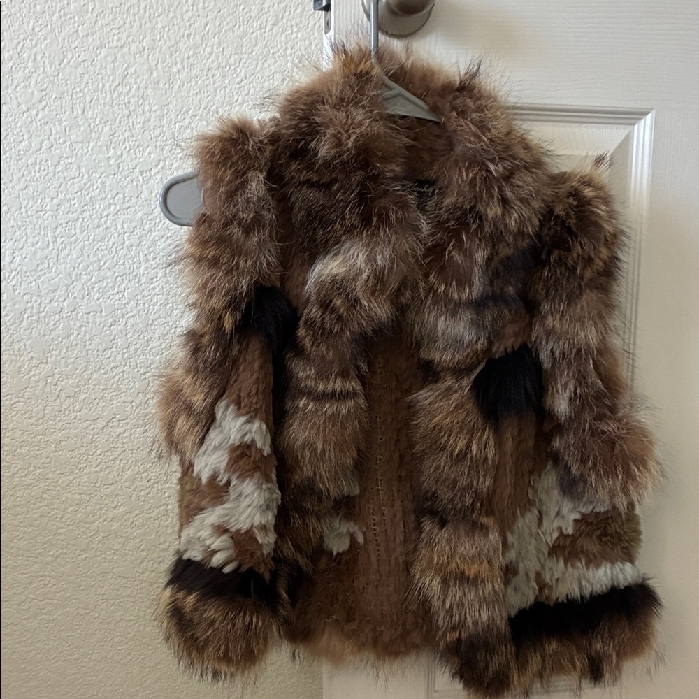 Cozy Fur Vest - Brown and Black